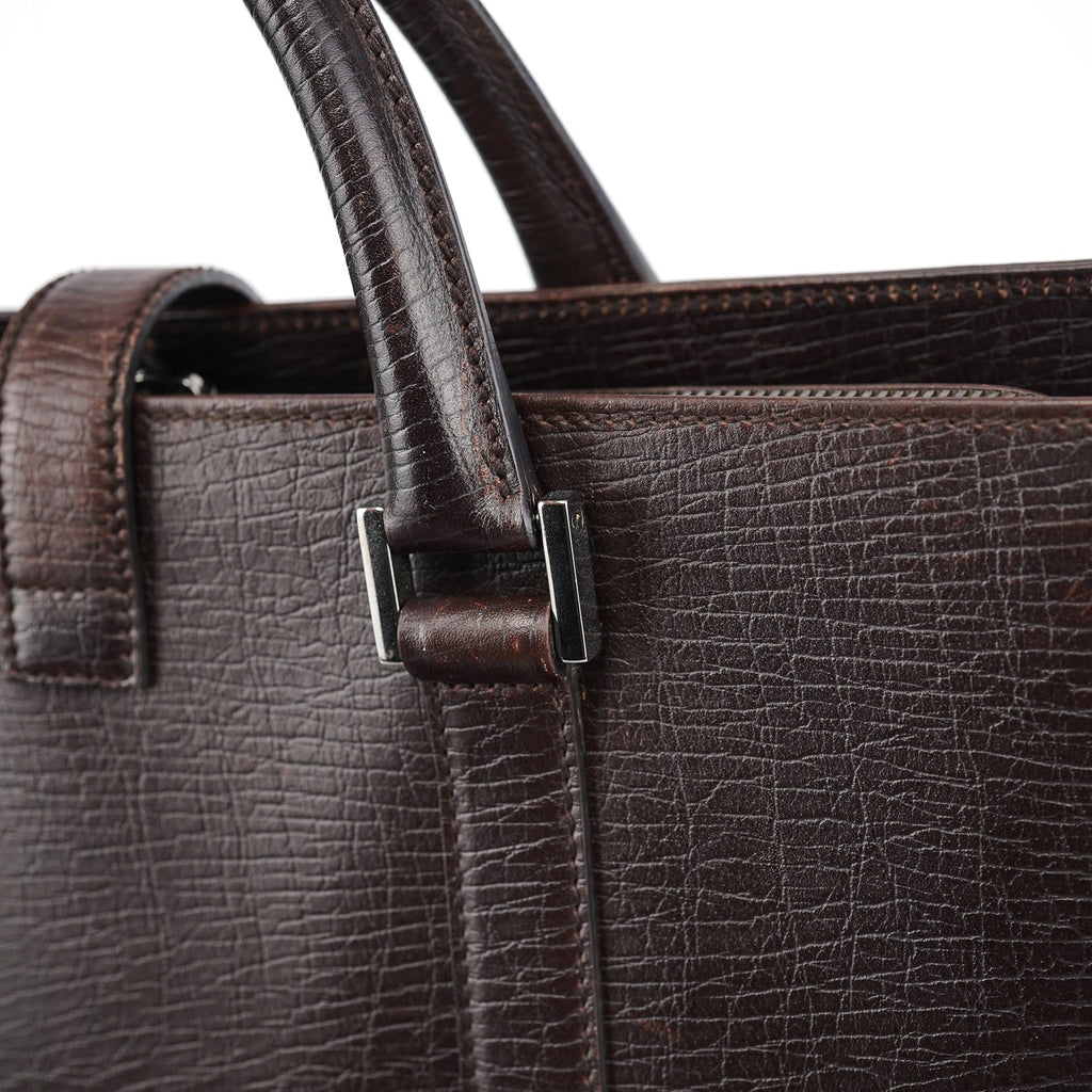 Large Brown Leather Tote Bag