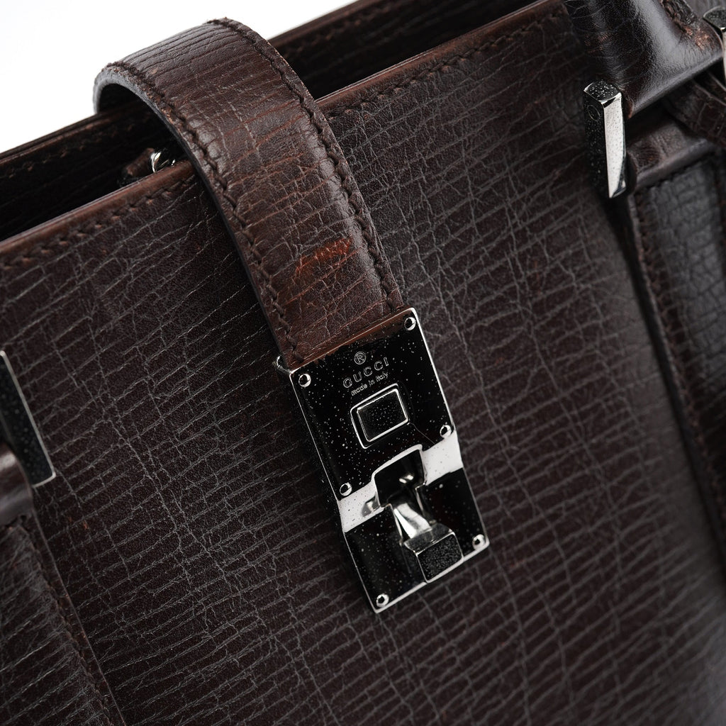 Large Brown Leather Tote Bag