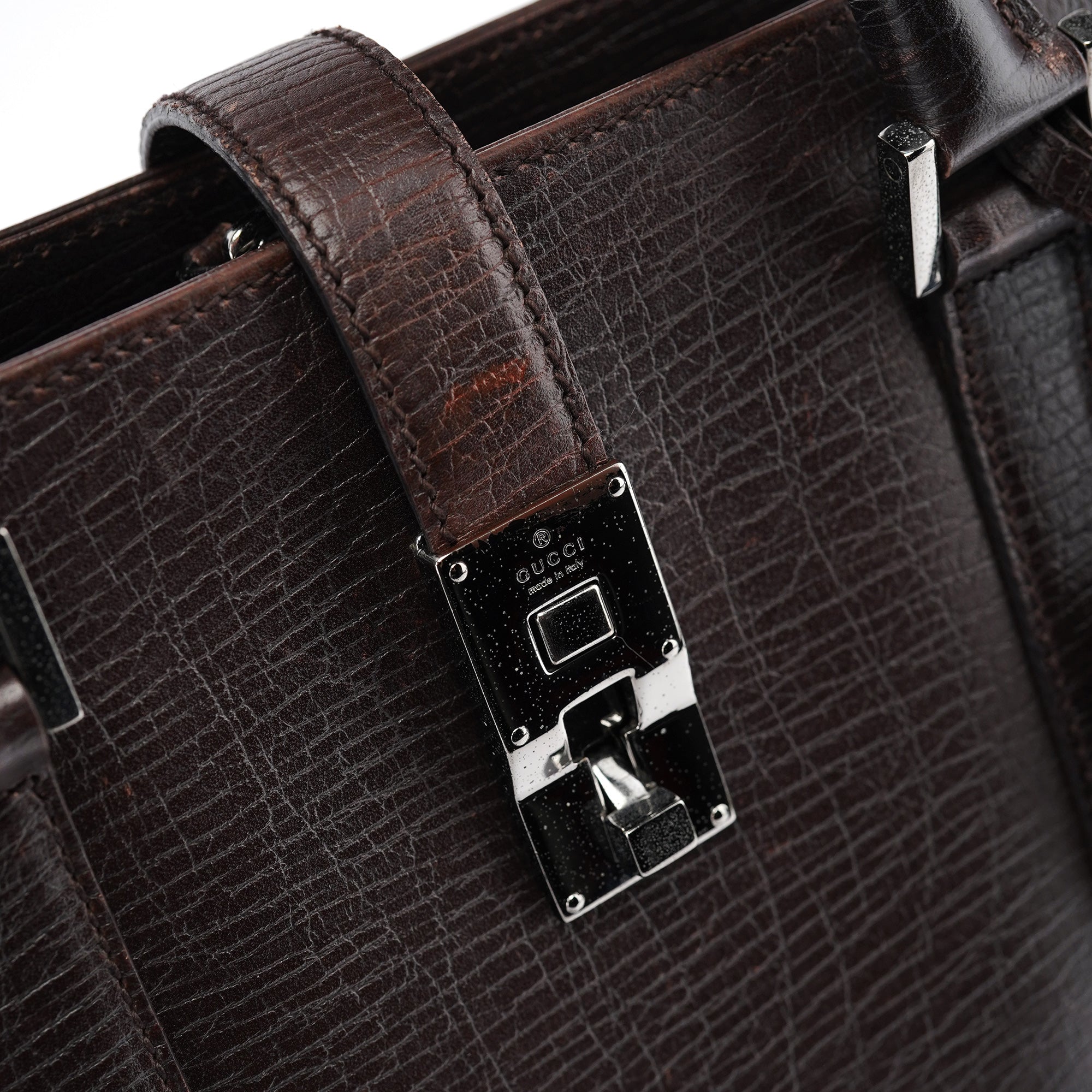 Large Brown Leather Tote Bag
