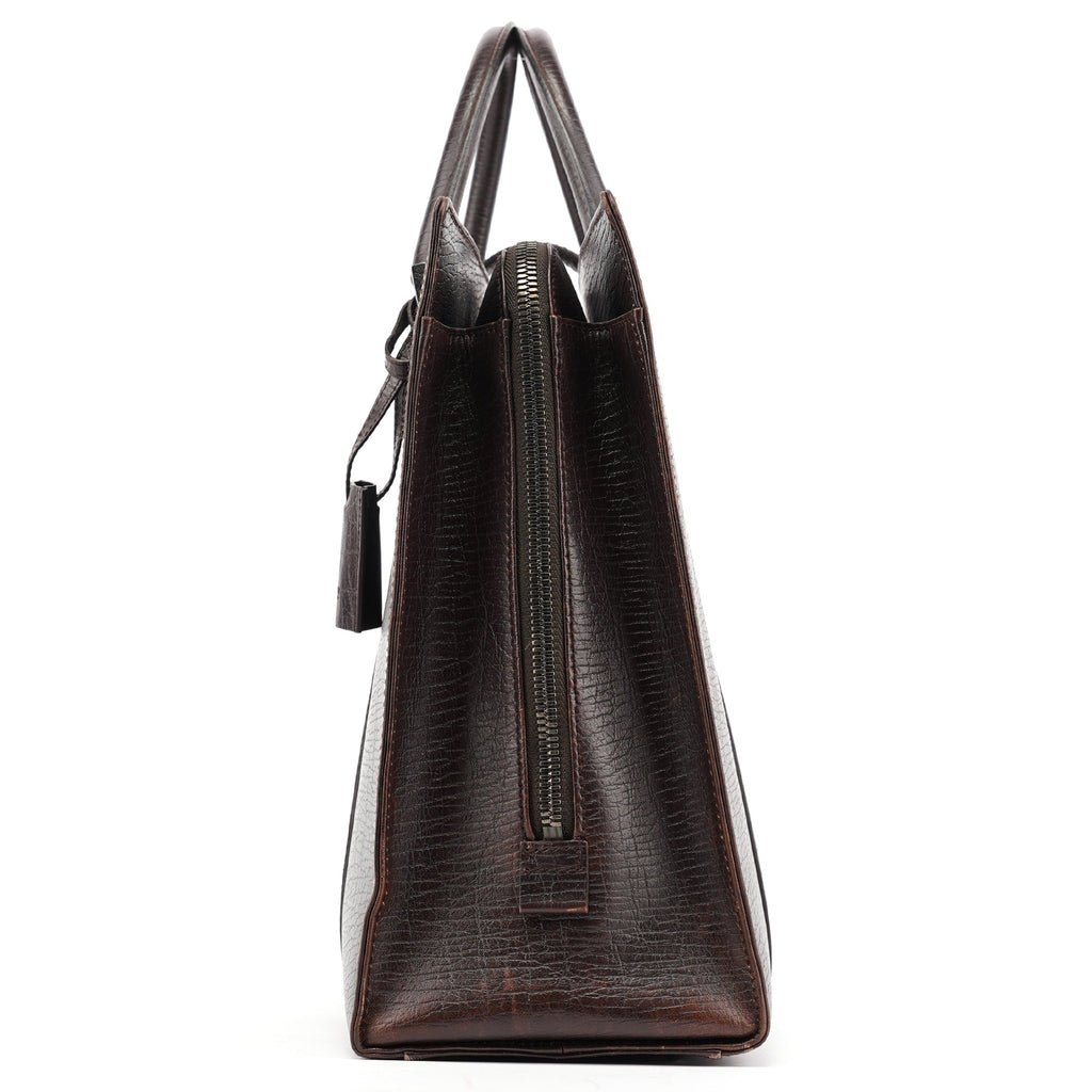 Large Brown Leather Tote Bag