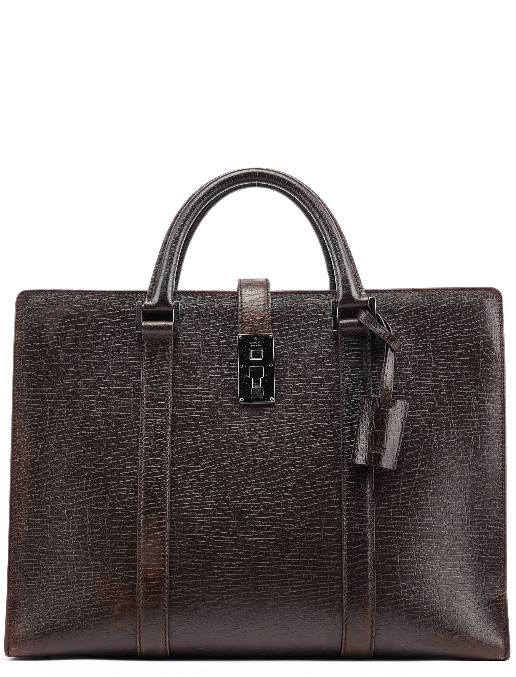 Large Brown Leather Tote Bag