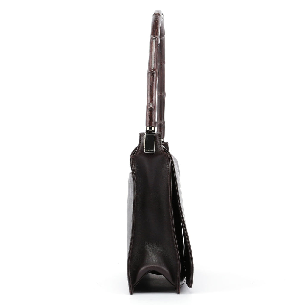 Leather Bamboo Shoulder Bag