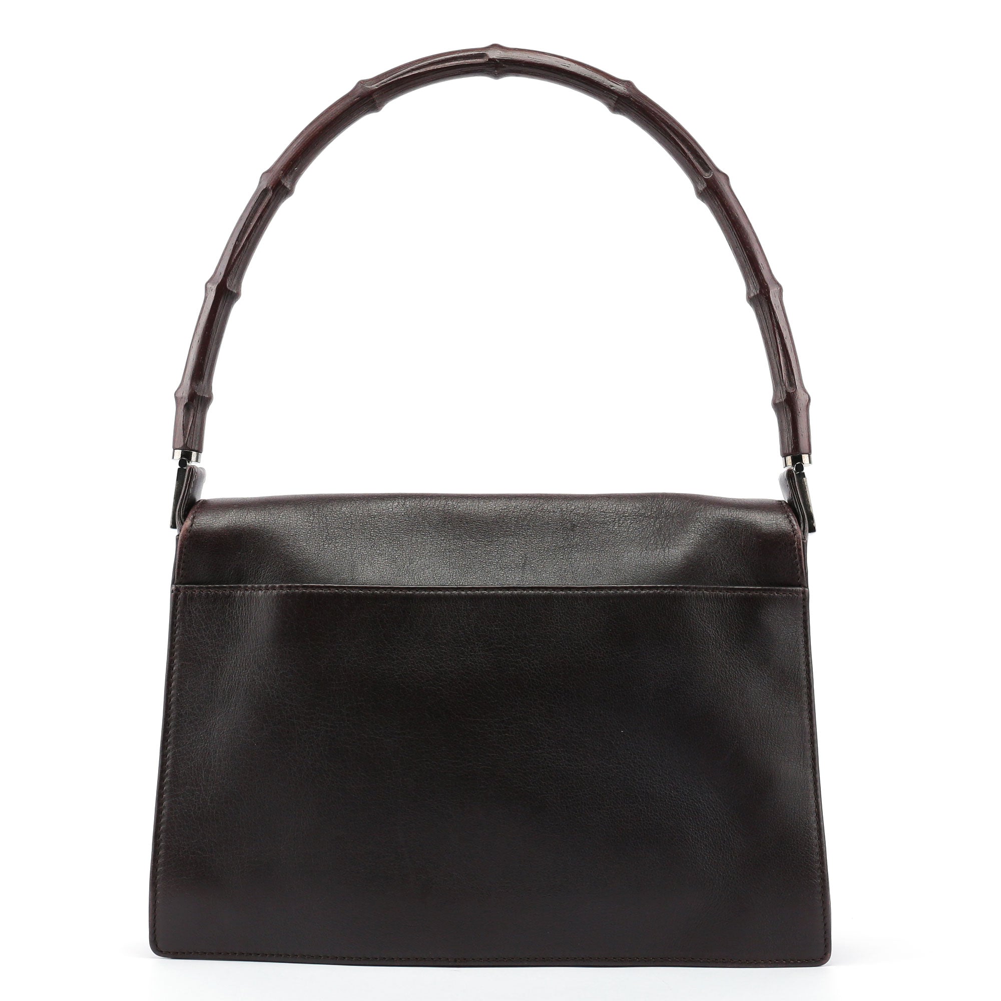 Leather Bamboo Shoulder Bag