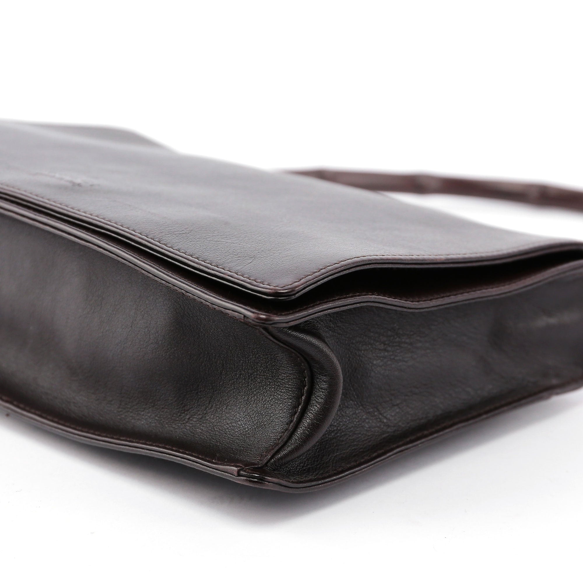 Leather Bamboo Shoulder Bag