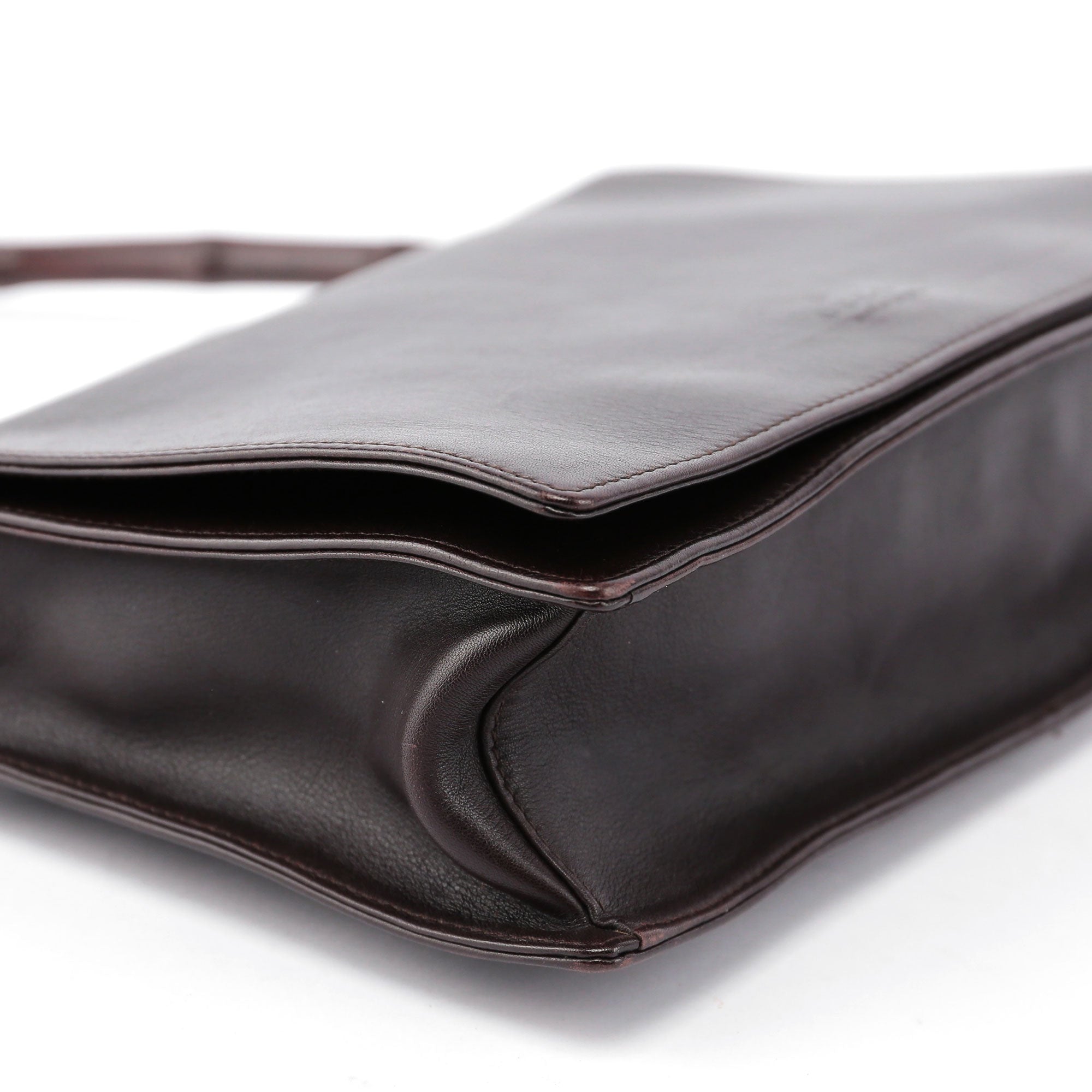 Leather Bamboo Shoulder Bag