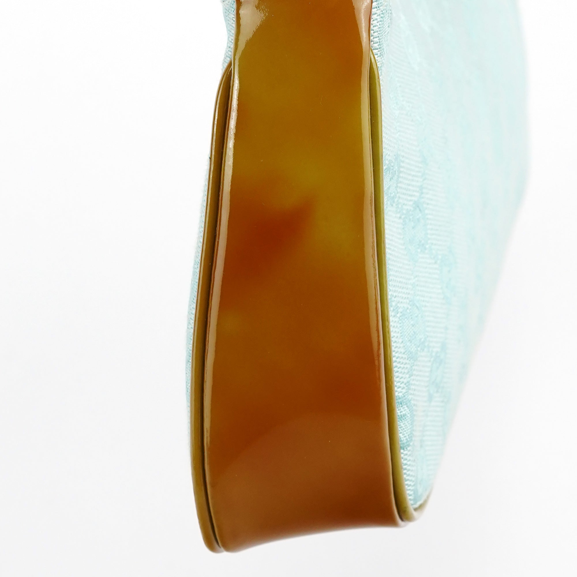 Light Blue GG Patent Leather Shoulder Bag