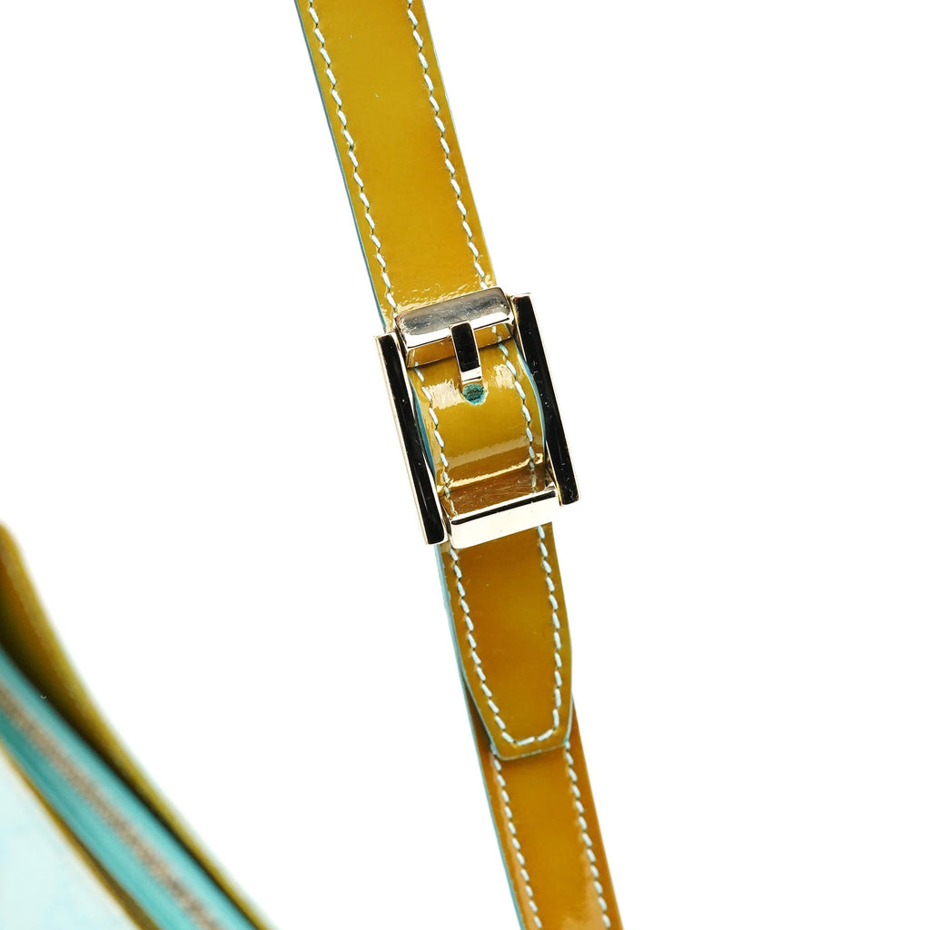 Light Blue GG Patent Leather Shoulder Bag