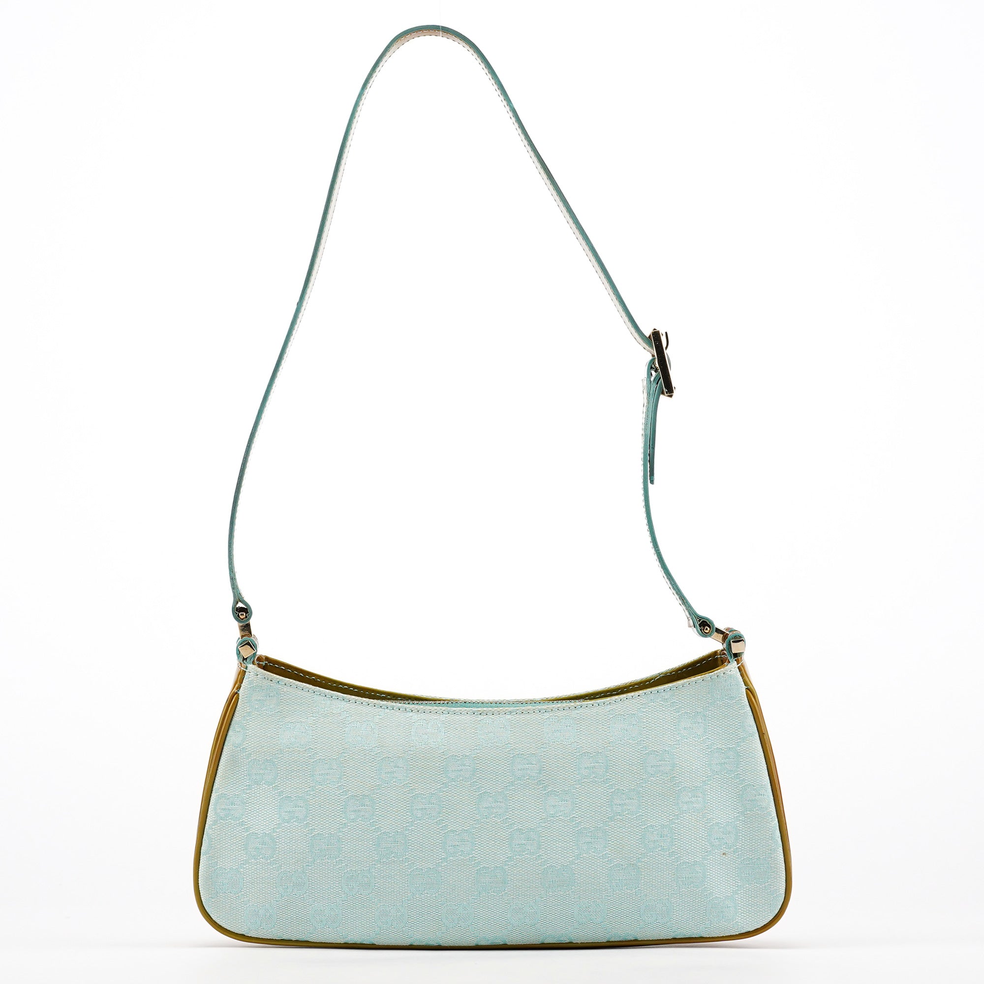 Light Blue GG Patent Leather Shoulder Bag
