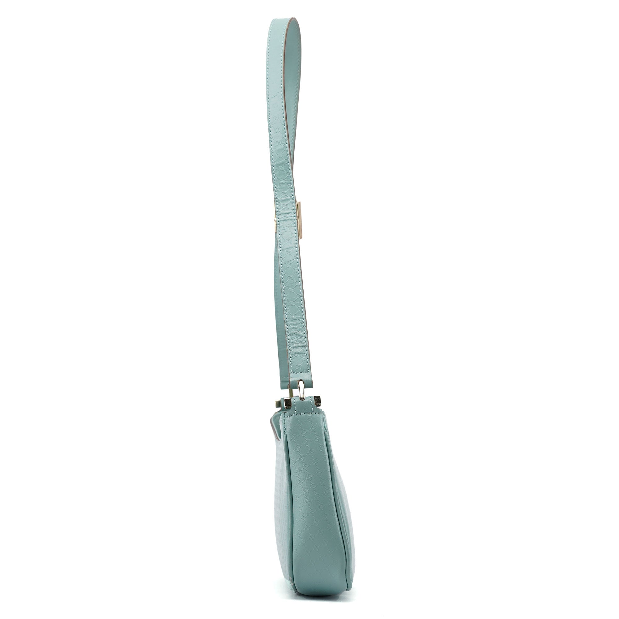 Light Blue Micro GG Shoulder Bag