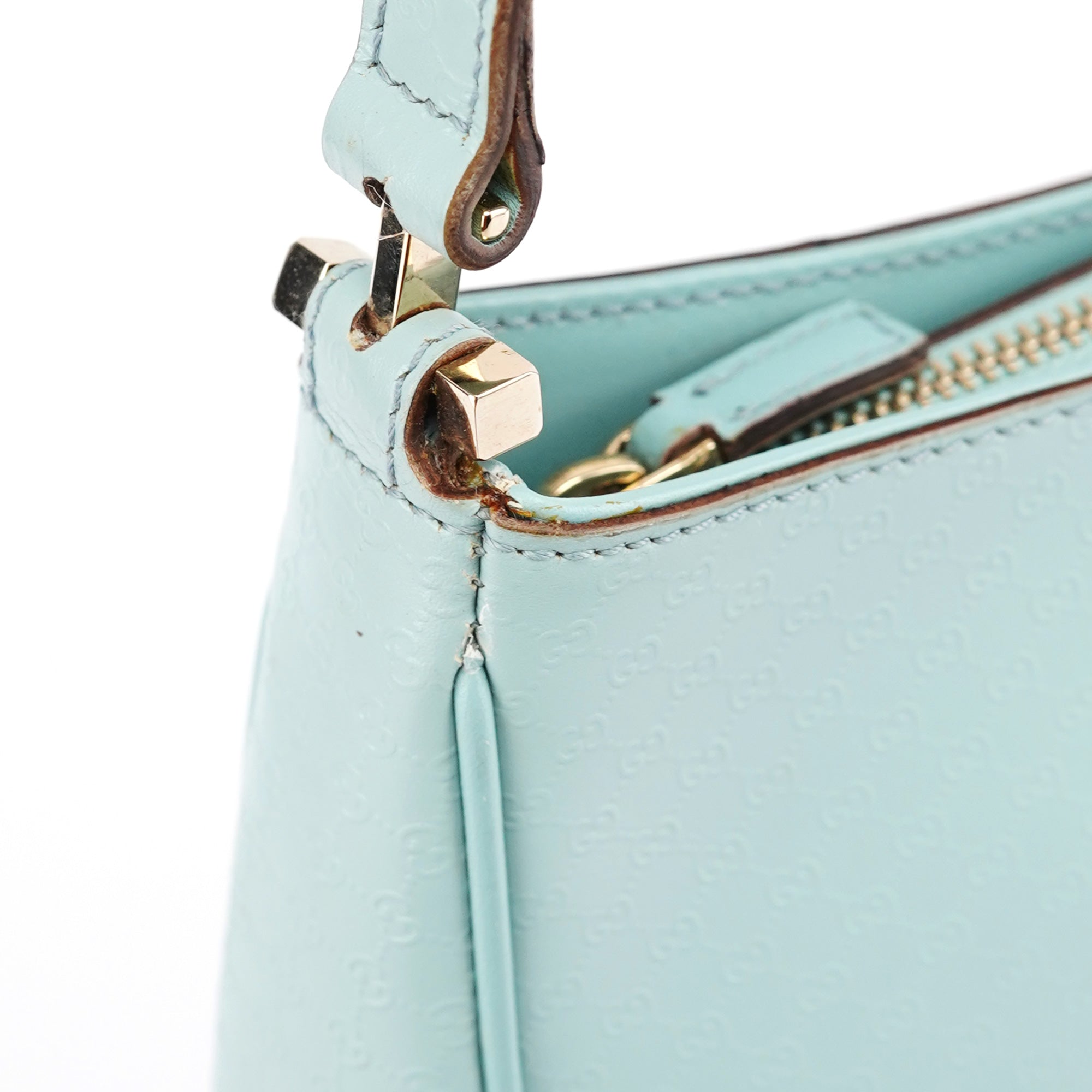 Light Blue Micro GG Shouler Bag