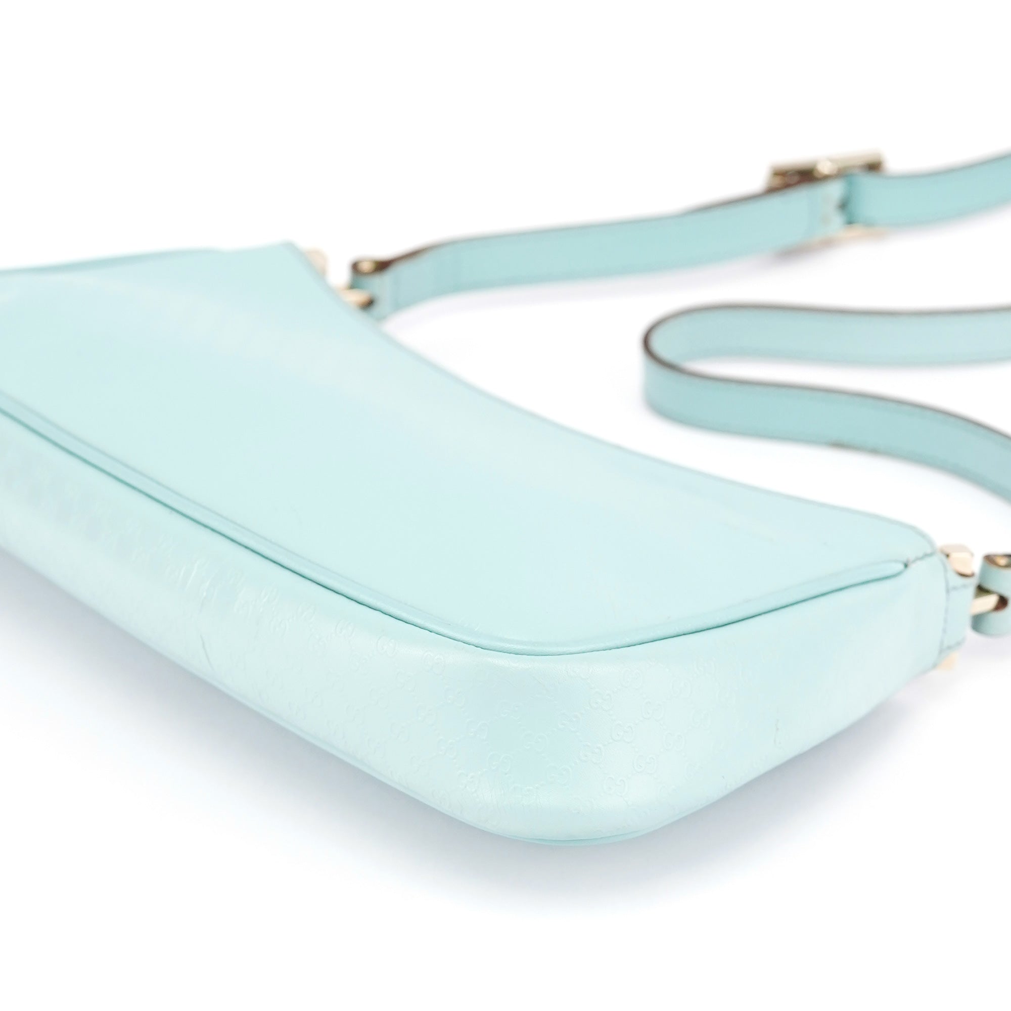 Light Blue Micro GG Shouler Bag