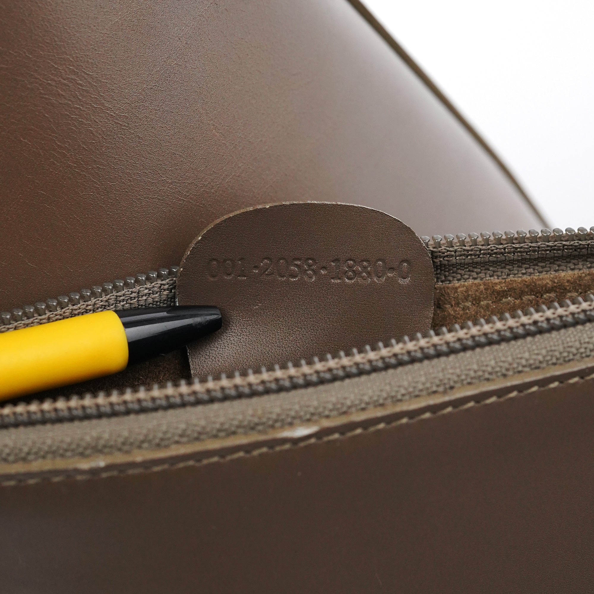 Light Brown Leather Bamboo Shoulder Bag