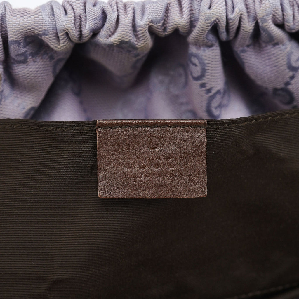 Lilac GG Bamboo Dual Handle Shoulder Bag