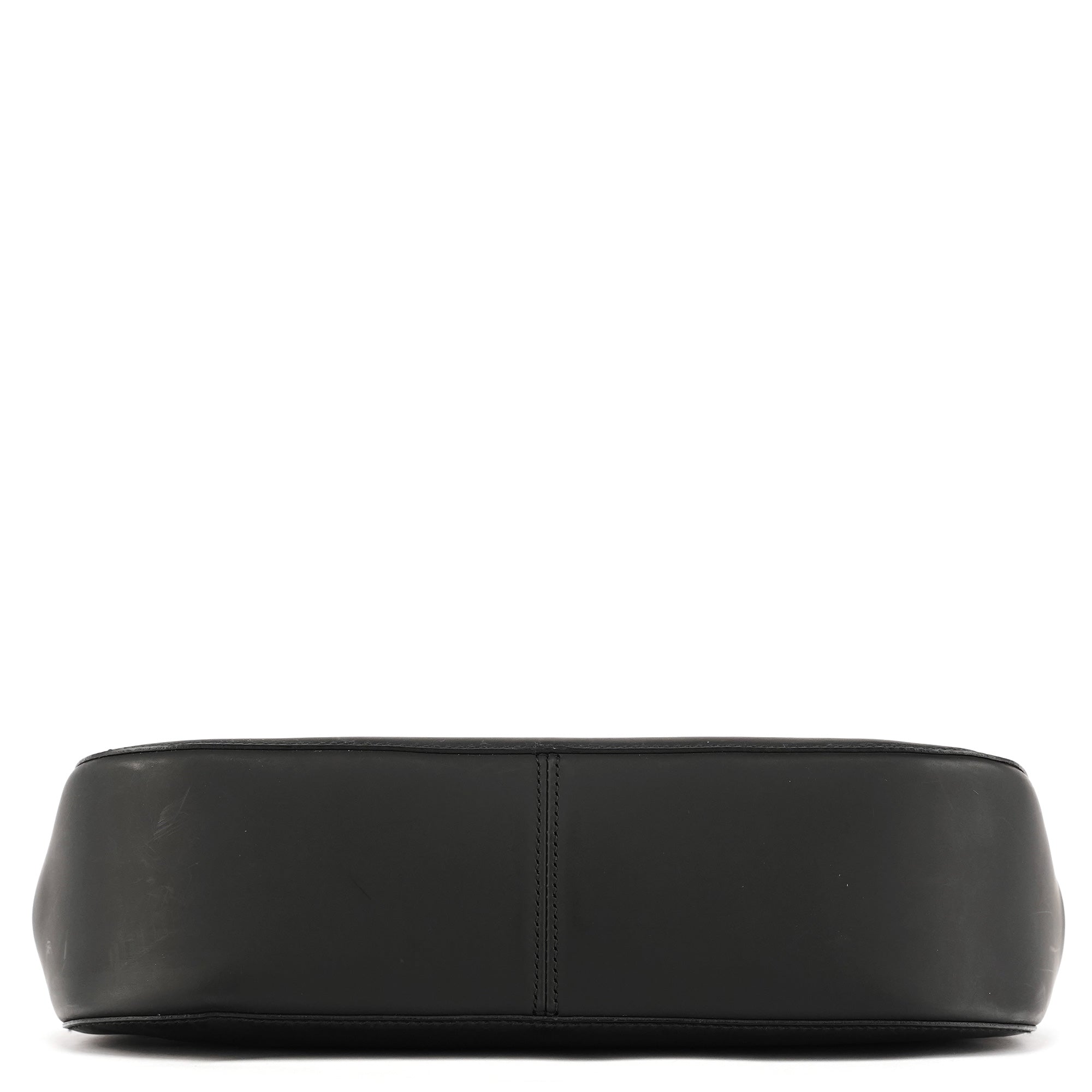 Matte Black Red Bamboo Shoulder Bag