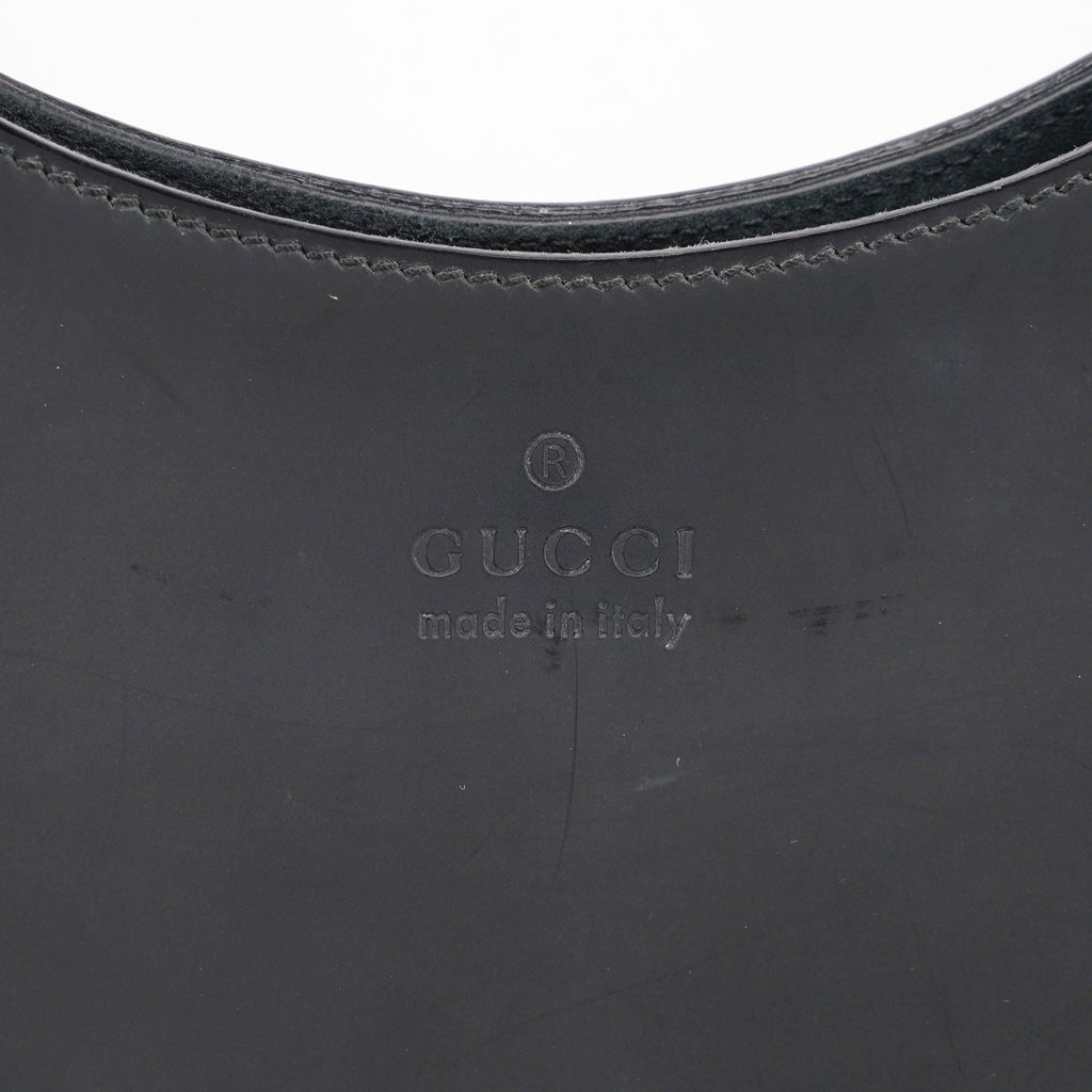 Matte Black Red Bamboo Shoulder Bag