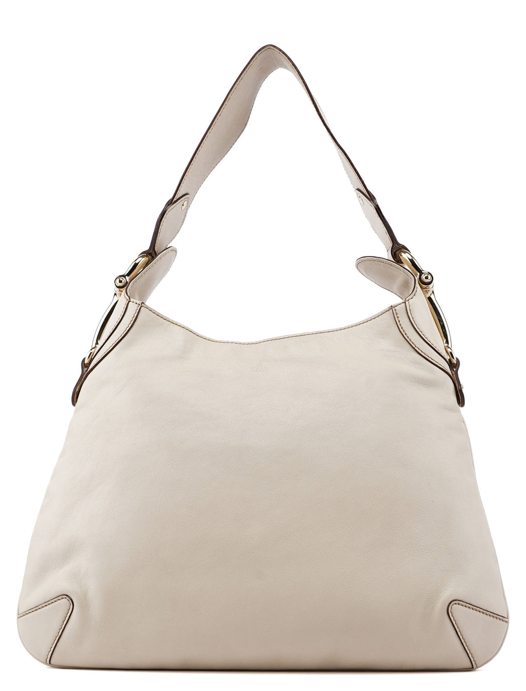 Off-White Calfskin Horsebit Shoulder Bag