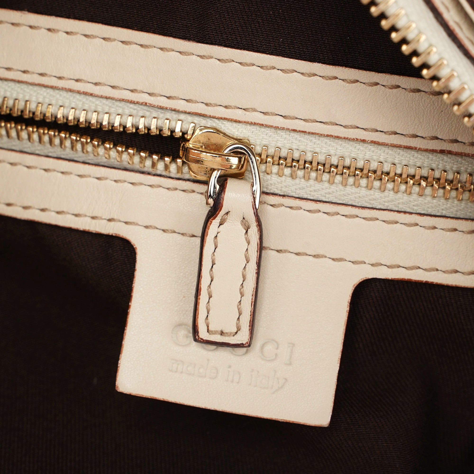 Off-White Calfskin Horsebit Shoulder Bag