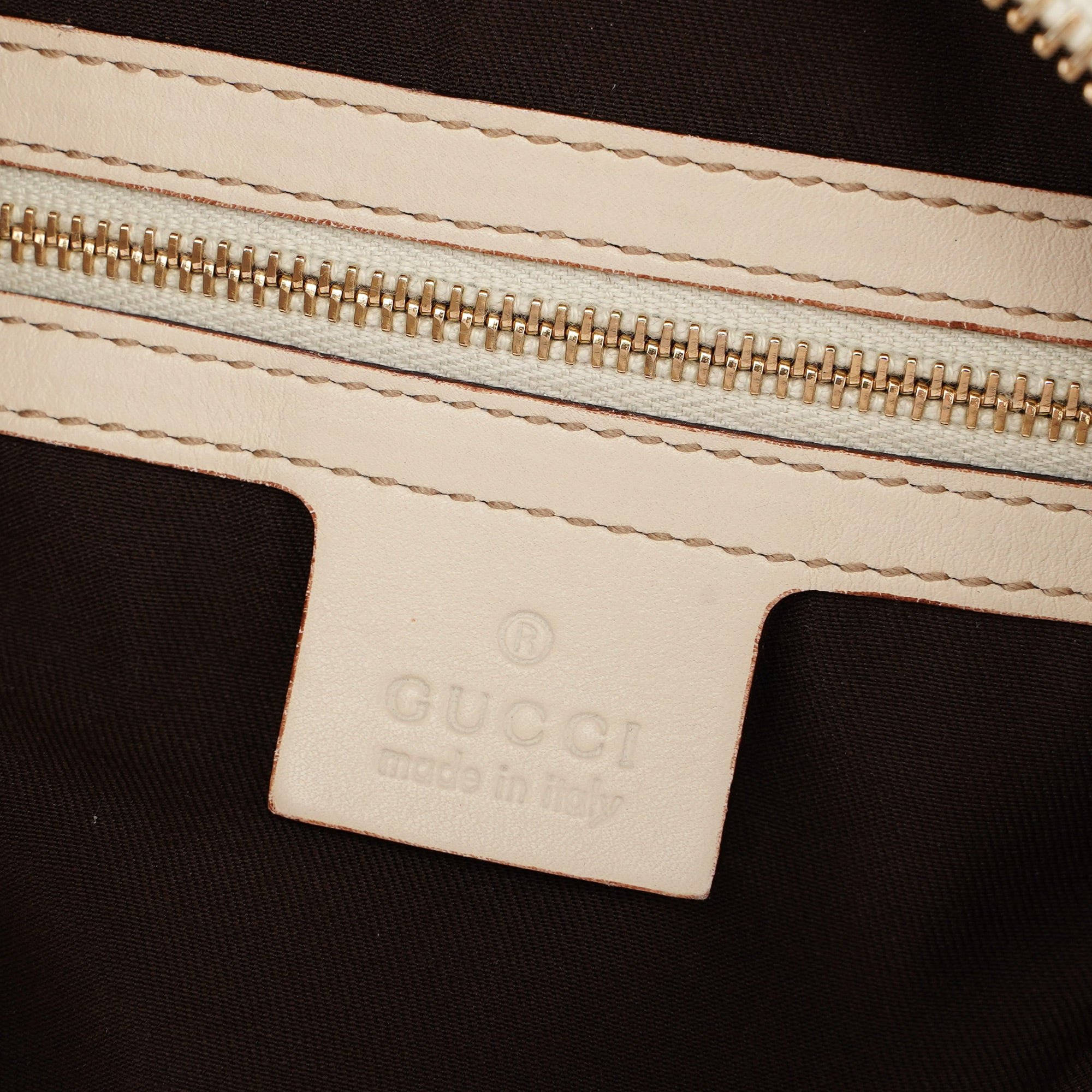 Off-White Calfskin Horsebit Shoulder Bag