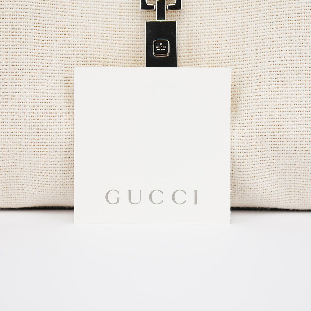 Off-White Canvas Jackie Shoulder Bag