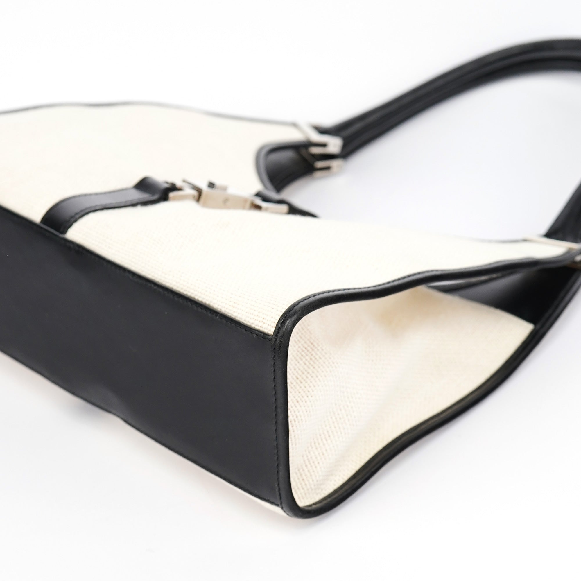 Off-White Canvas Jackie Shoulder Bag