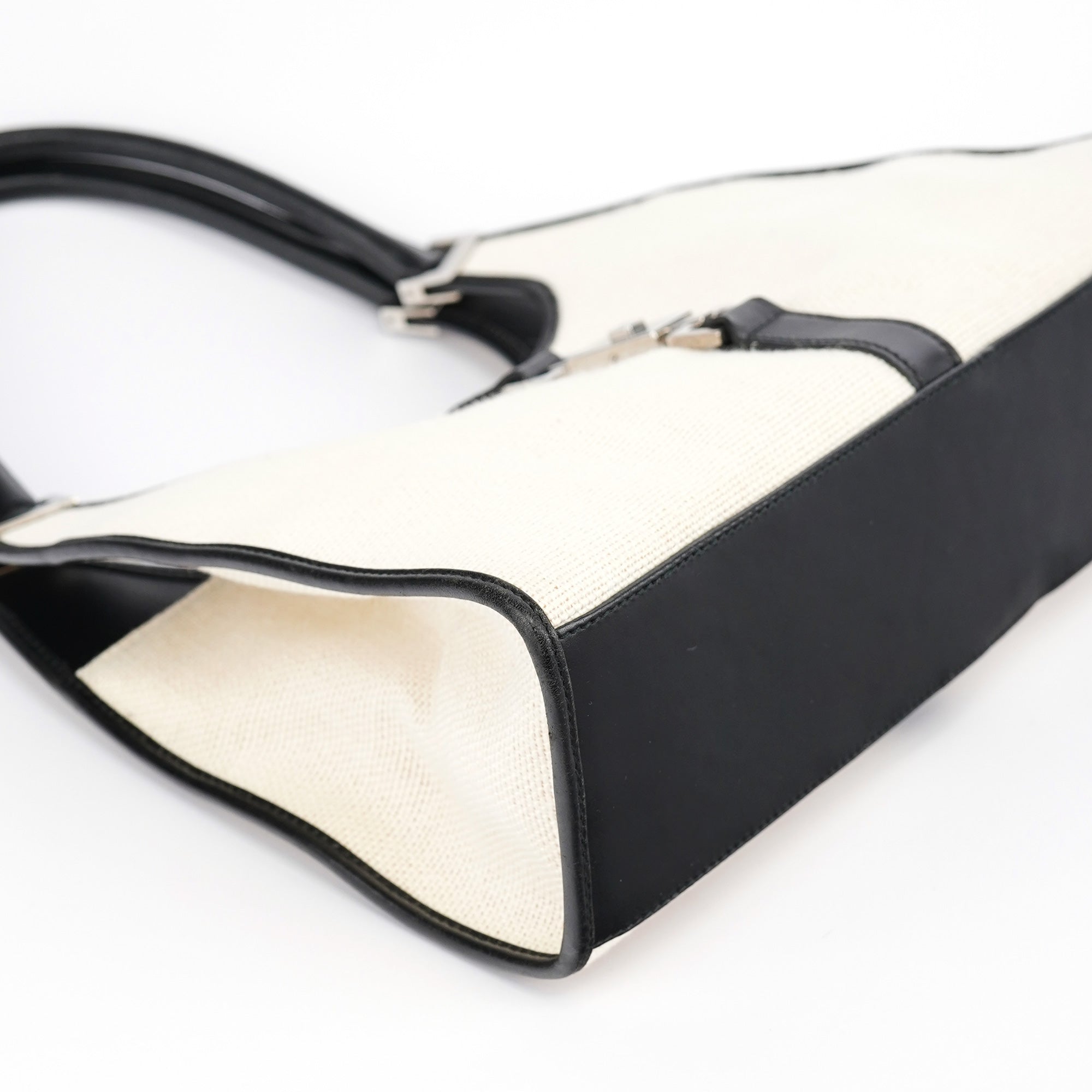 Off-White Canvas Jackie Shoulder Bag