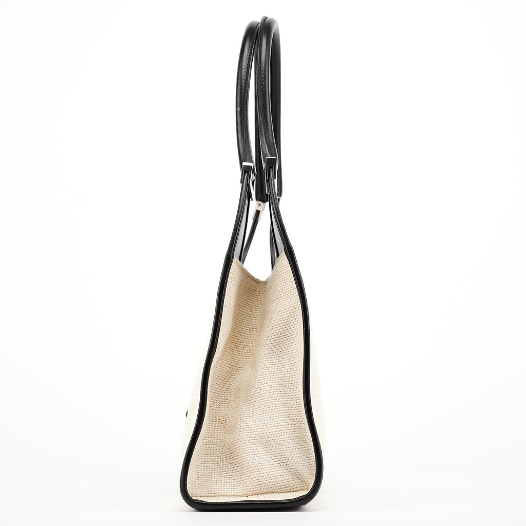 Off-White Canvas Jackie Shoulder Bag