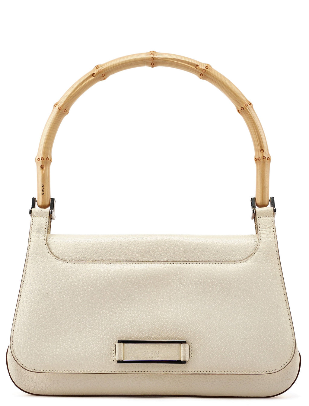 Off-White Leather Bamboo Shoulder Bag