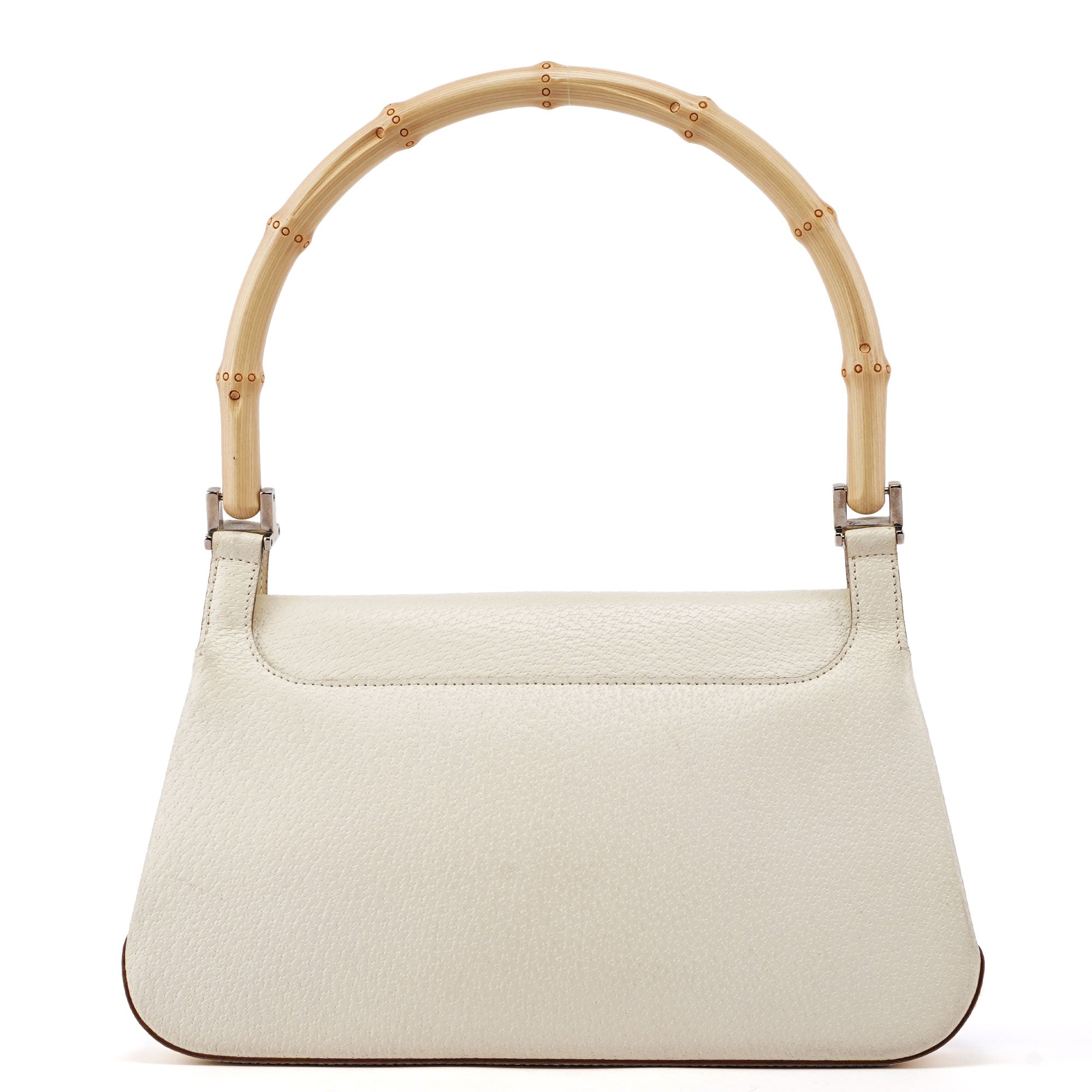 Off-White Leather Bamboo Shoulder Bag