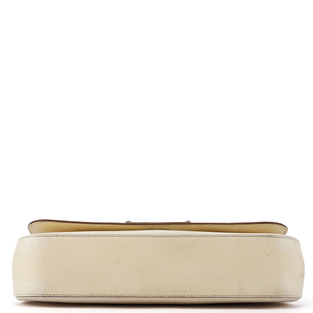 Off-White Leather Bamboo Shoulder Bag
