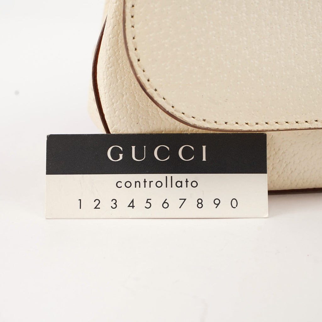 Off-White Leather Bamboo Shoulder Bag