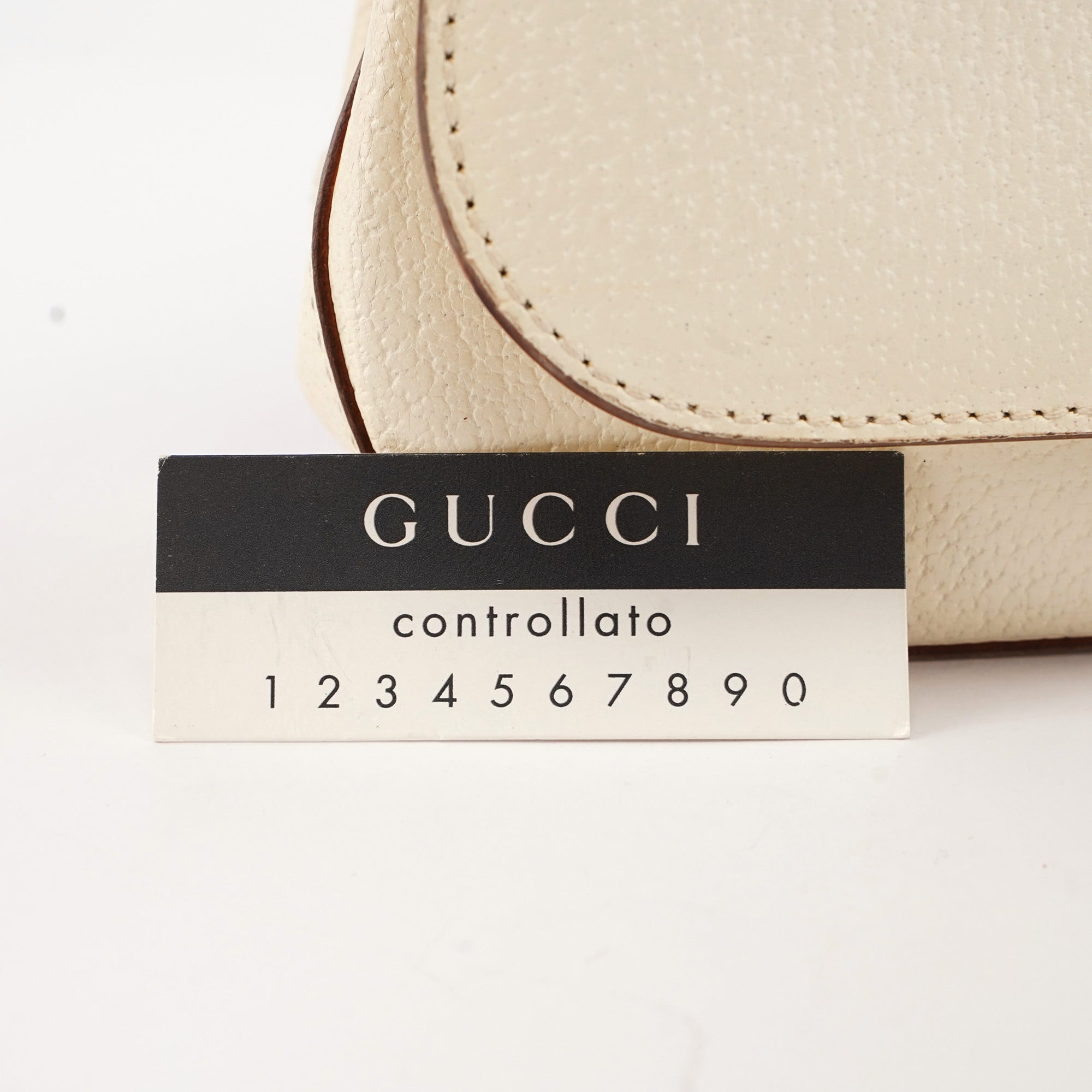 Off-White Leather Bamboo Shoulder Bag