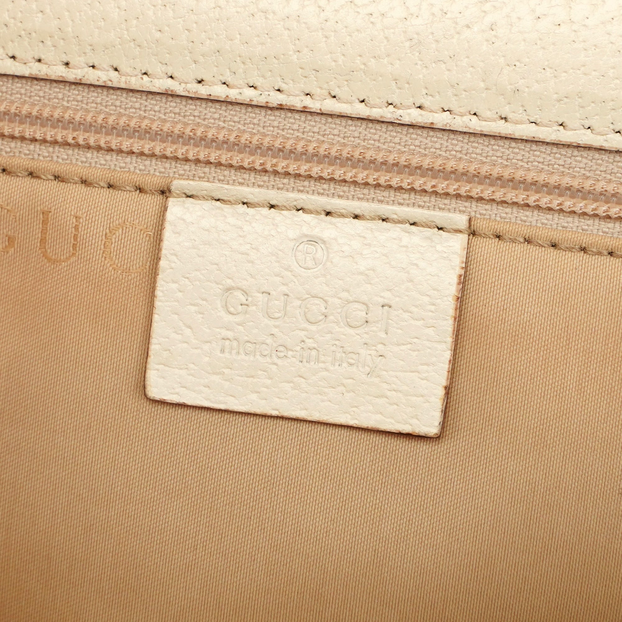 Off-White Leather Bamboo Shoulder Bag