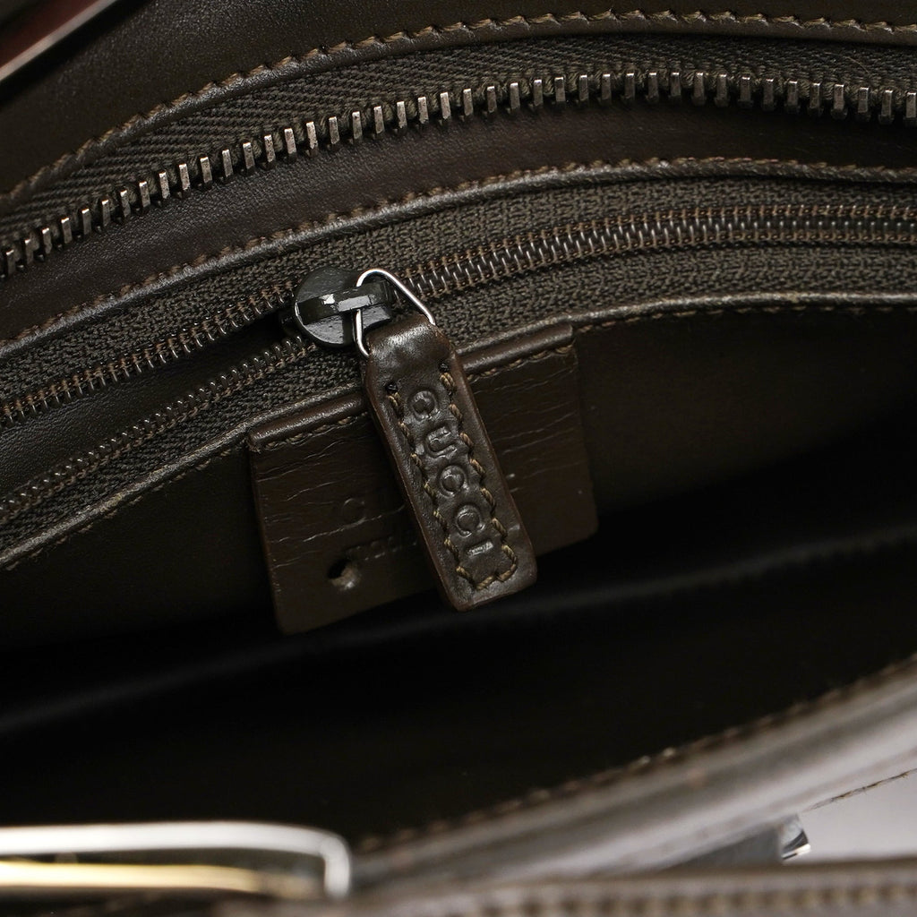 Olive Green Satin Jackie Tote