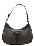 Olive Satin Jackie Shoulder Bag