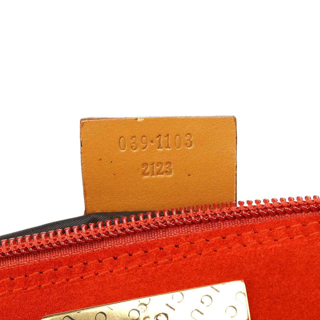 Orange Suede Boat Pochette