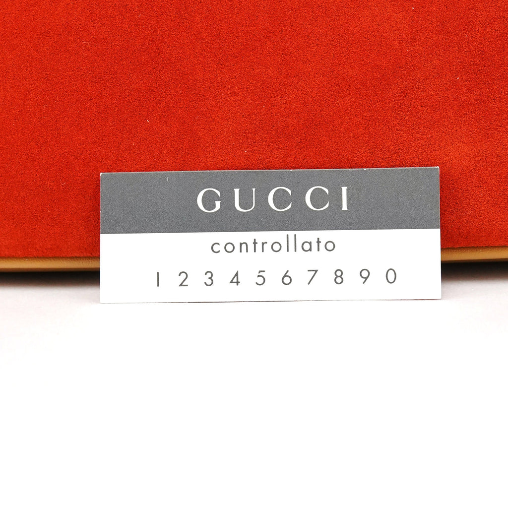 Orange Suede Boat Pochette