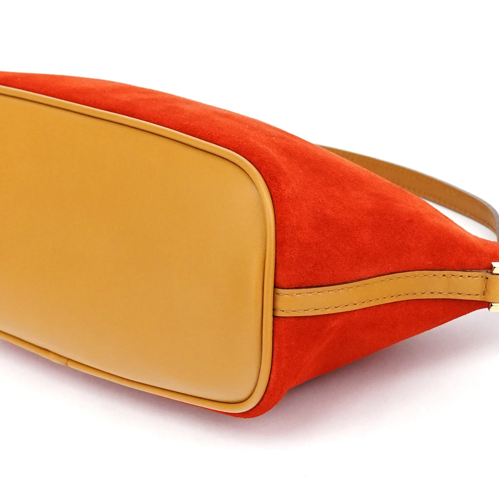 Orange Suede Boat Pochette