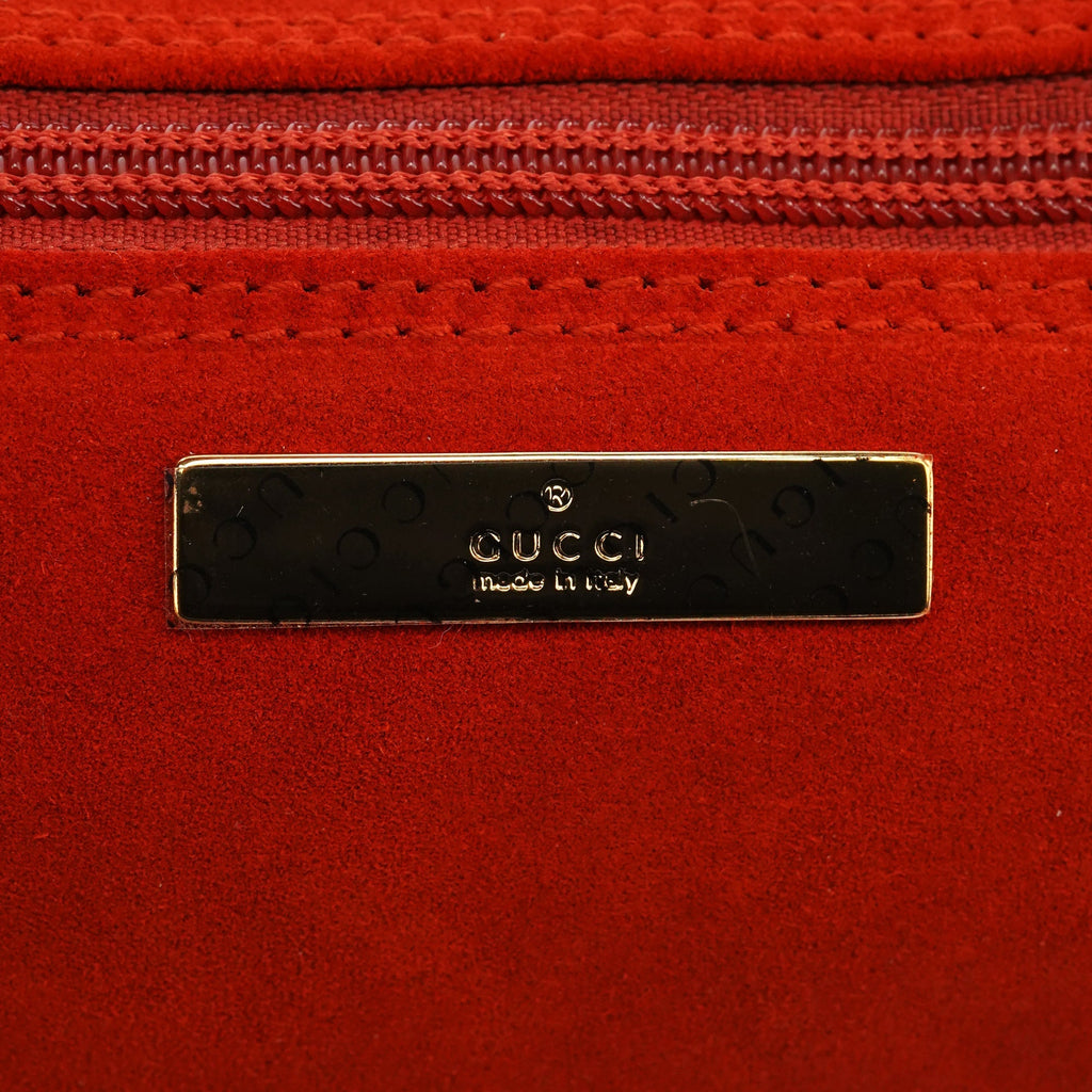 Orange Suede Boat Pochette