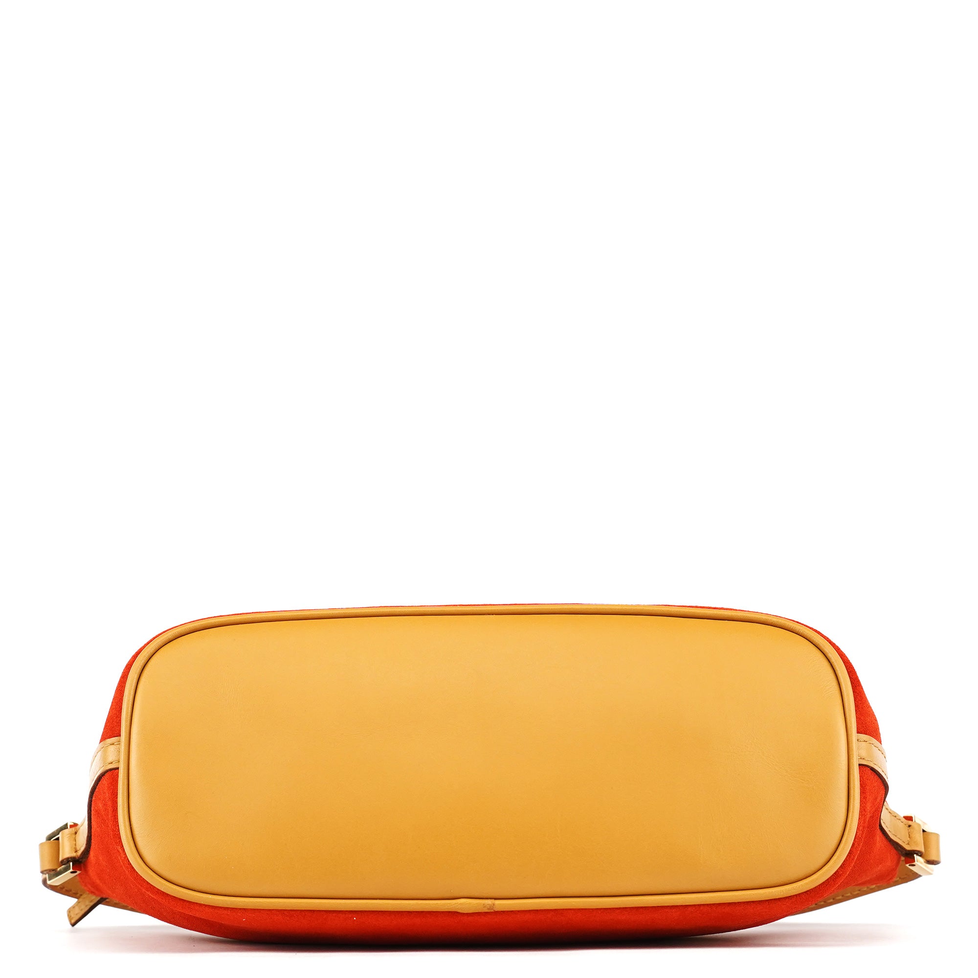 Orange Suede Boat Pochette