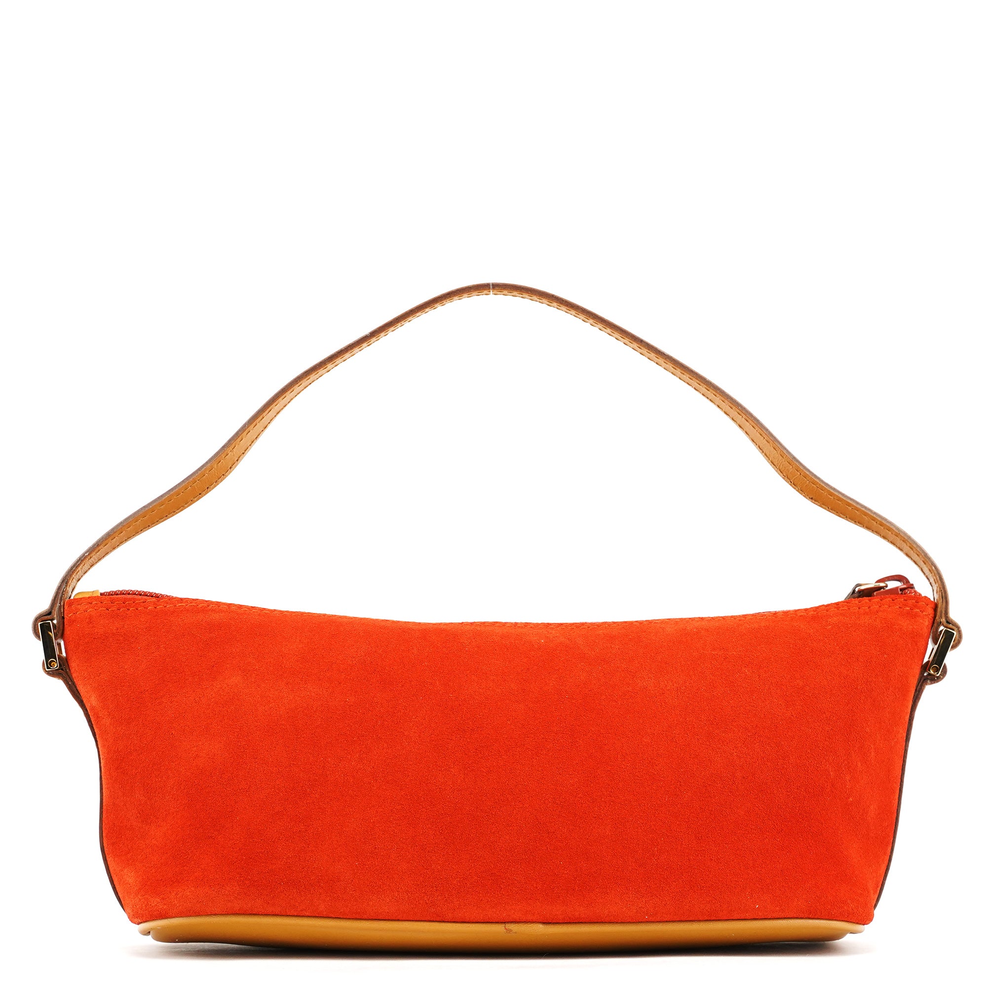 Orange Suede Boat Pochette