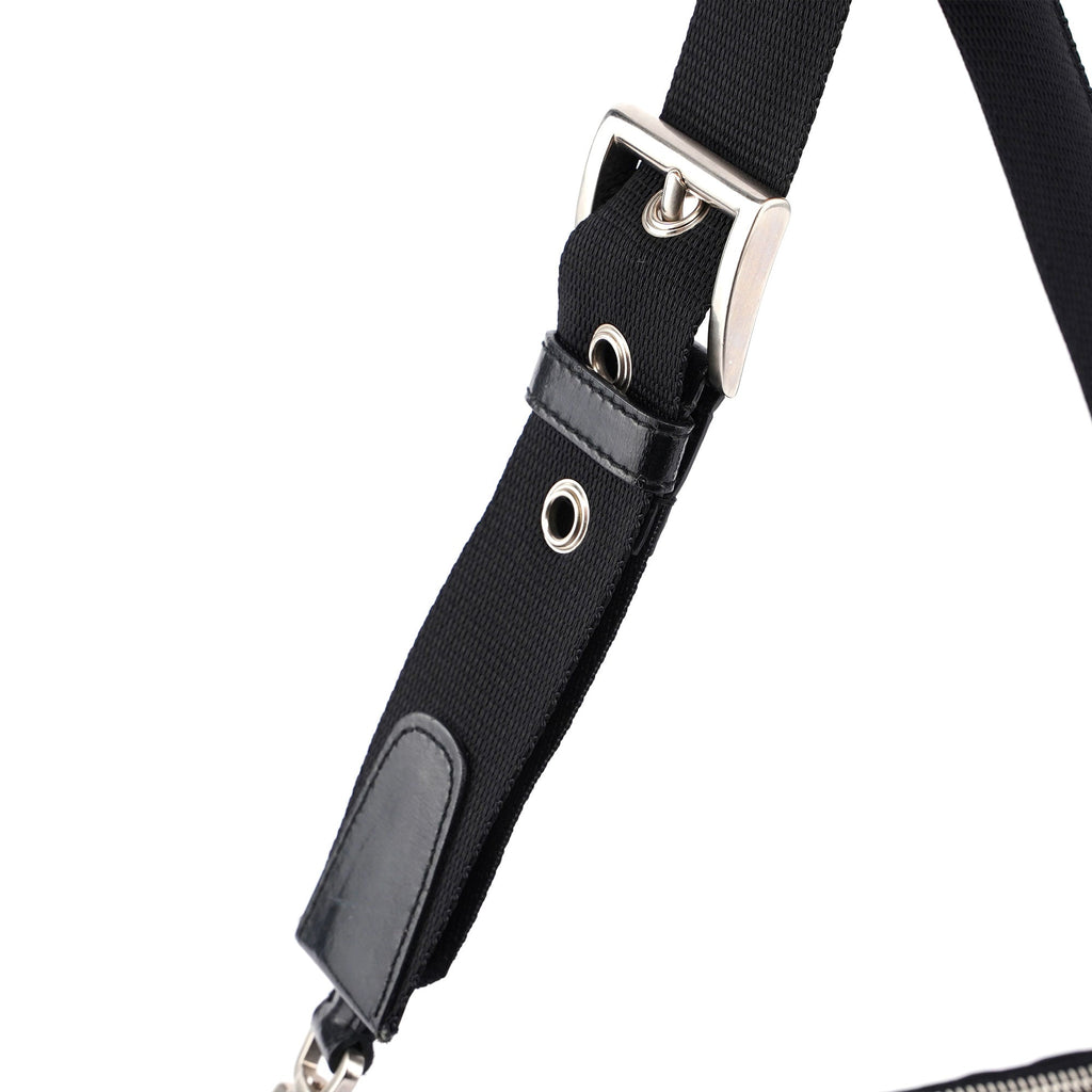 Prada Black Tessuto Leather Shoulder Bag