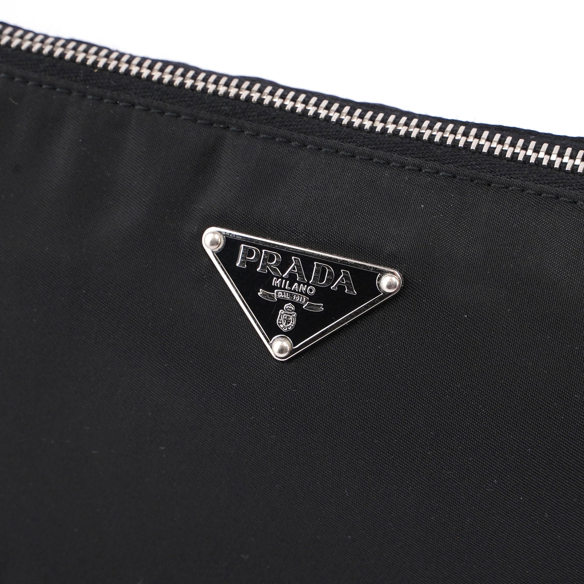 Prada Black Tessuto Leather Shoulder Bag