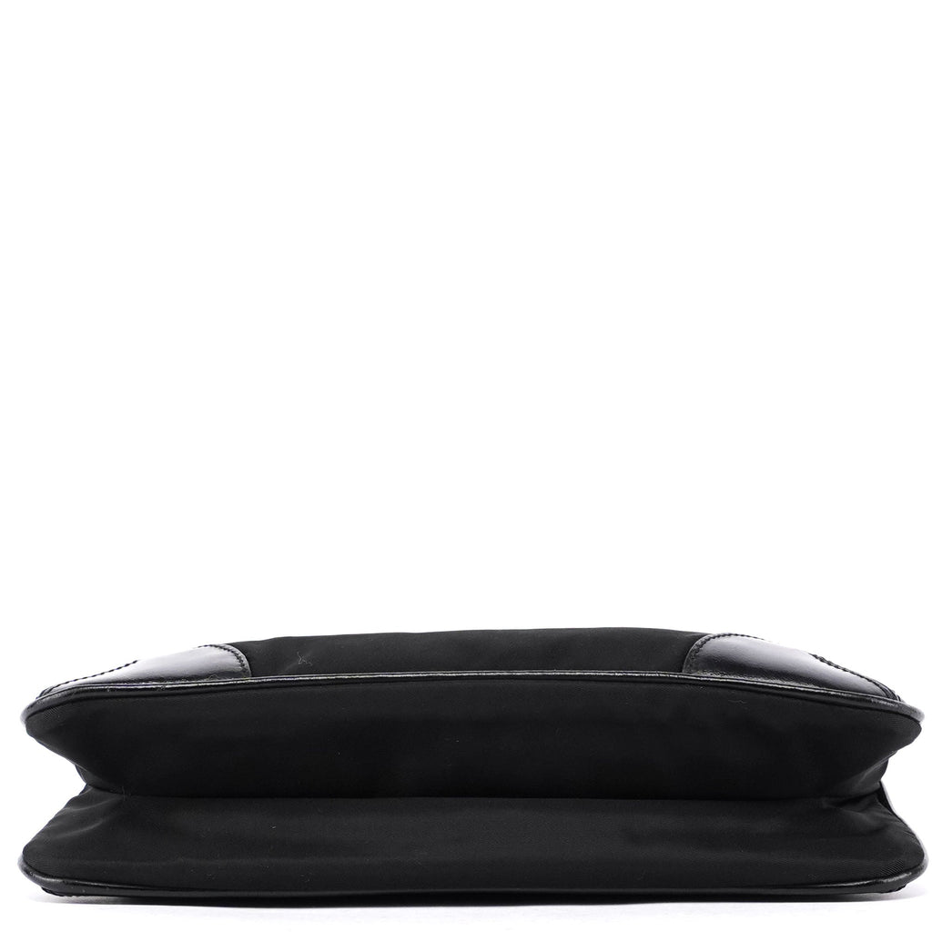 Prada Black Tessuto Leather Shoulder Bag