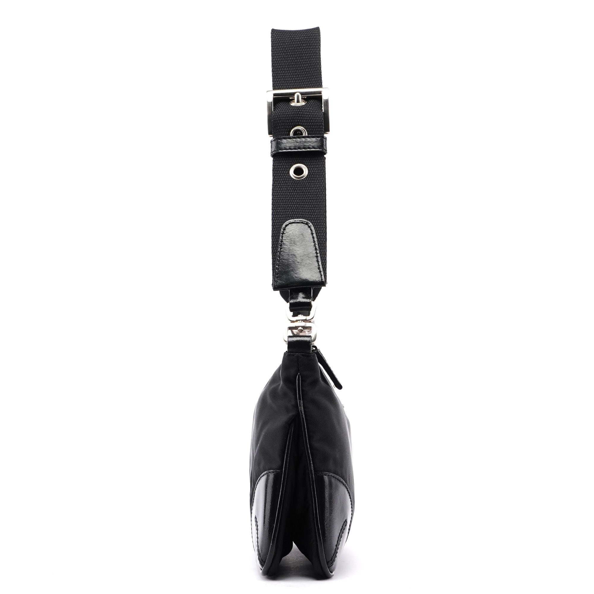 Prada Black Tessuto Leather Shoulder Bag