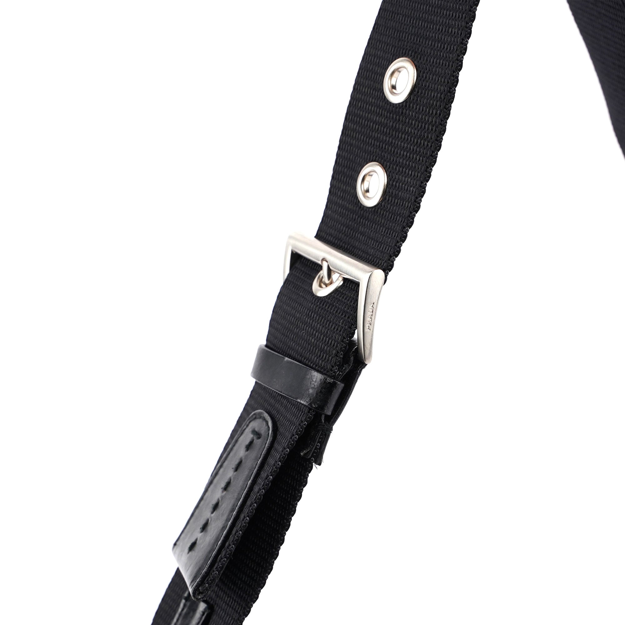Prada Black Tessuto Leather Shoulder Bag