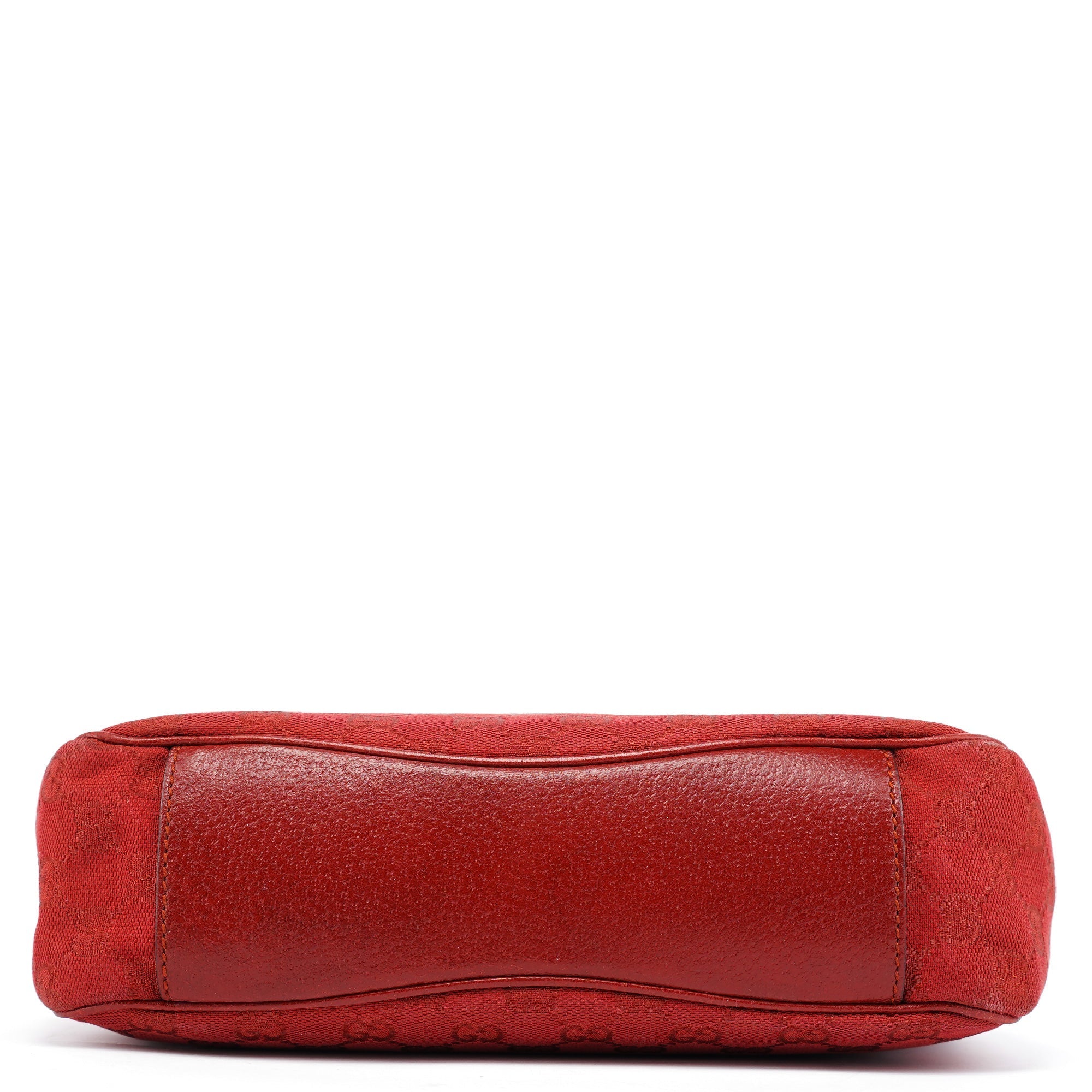 Red GG Leather Shoulder Bag