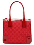 Red GG Patent Leather Tote Bag