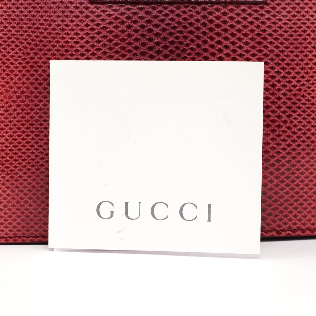 Red Karung Snakeskin Plastic Handle Bag