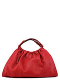 Red Lizard Embossed Dual Handle Bag