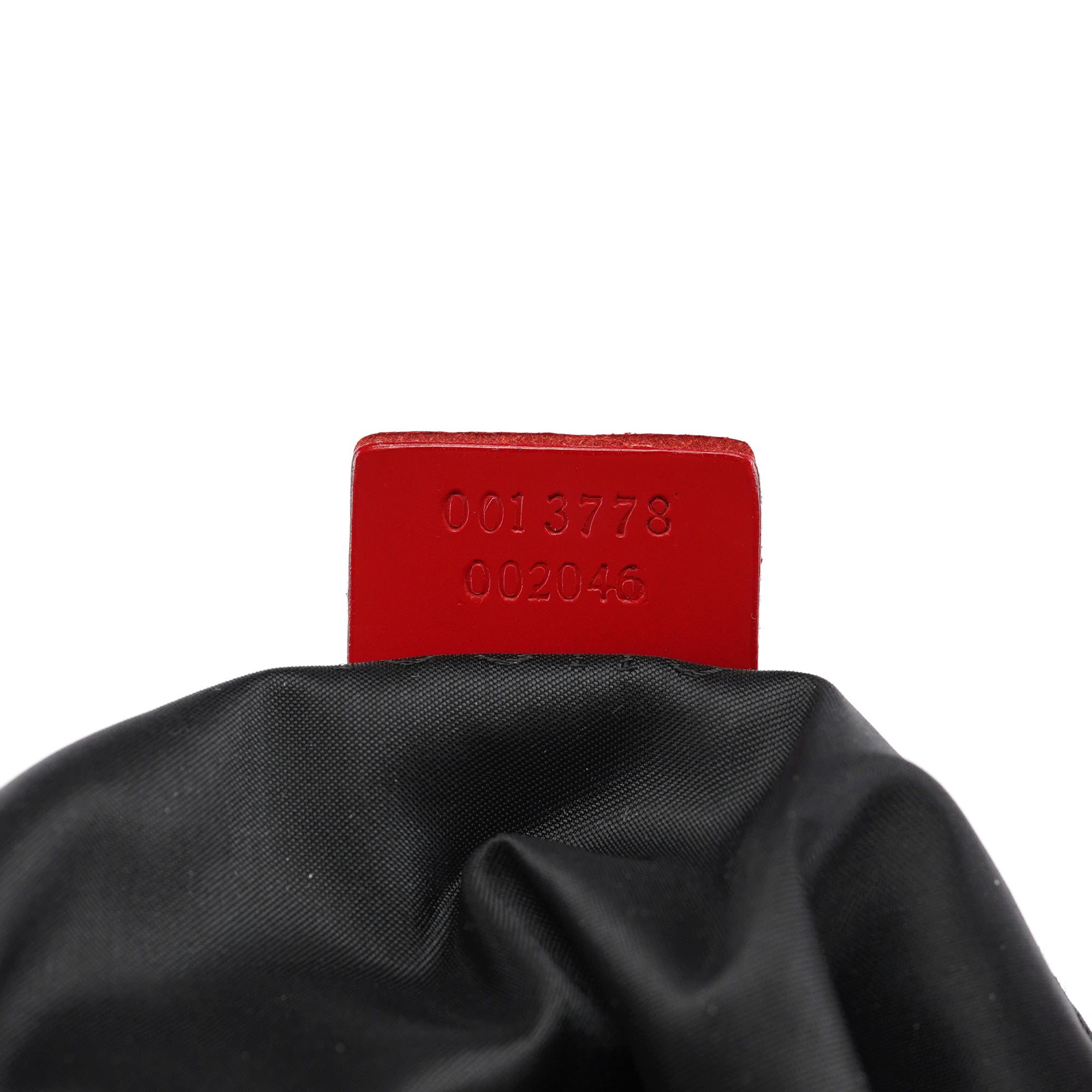 Red Matte Leather Shoulder Bag
